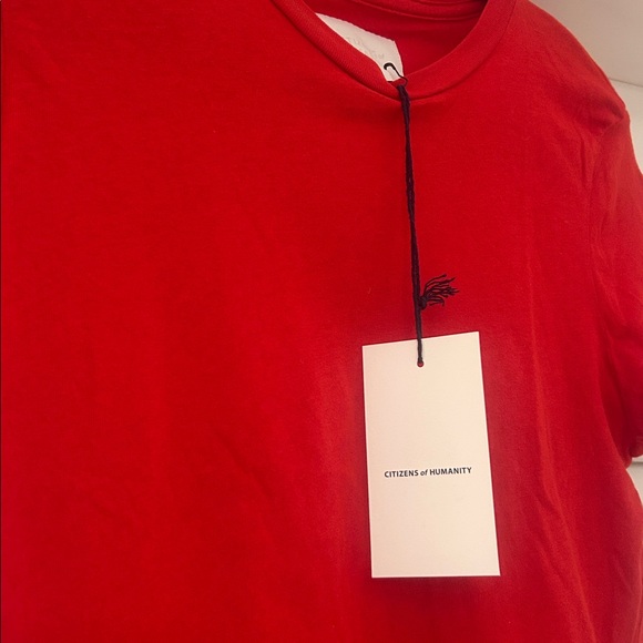 NWT Citizens of Humanity Kyle Tee aurora red, XS - Picture 4 of 4